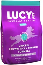 4.5lb Lucy Pet  Chicken, Brown Rice & Pumpkin LID for Dogs - Items on Sales Now